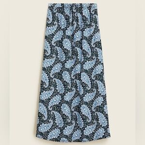 J. Crew - Floral Paisley A-Line Cotton Midi Skirt - XS